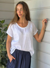 Load image into Gallery viewer, Ellie Round Neck Top | White