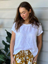 Load image into Gallery viewer, Ellie Round Neck Top | White