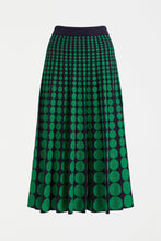 Load image into Gallery viewer, Leira Knit Skirt | Navy/Green Metallic