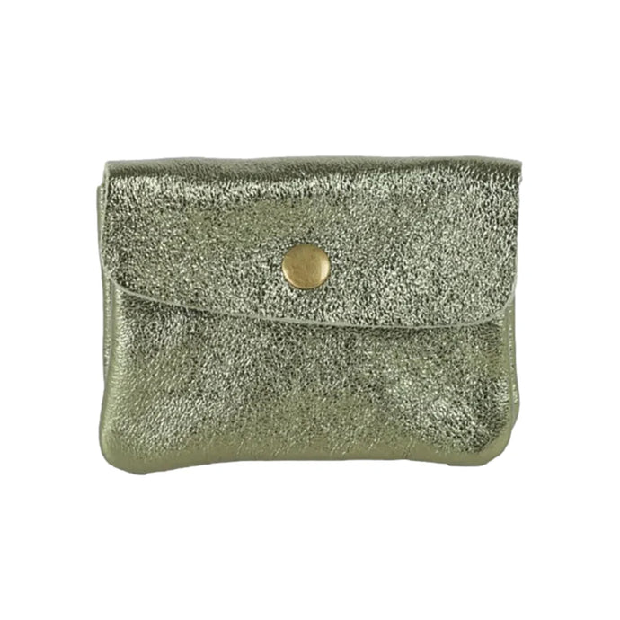 Coin Purse | Metallic Khaki