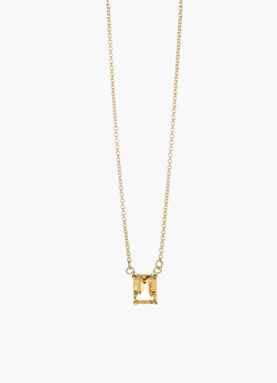 Louise Citrine Necklace | Gold