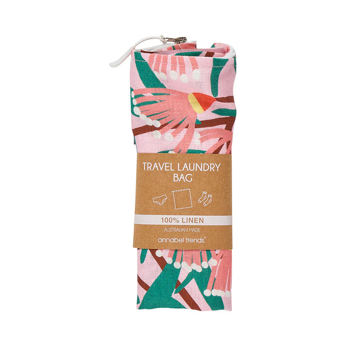 Linen Laundry Bag | Blossom Branches