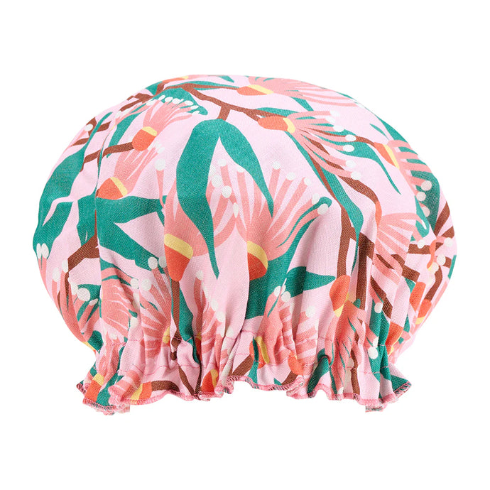 Linen Shower Cap | Blossom Branches
