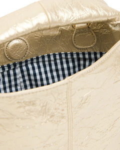Linton Crossbody | Light Gold Crinkle