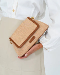 Lugano Crossbody | Tan Weave