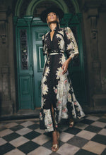 Load image into Gallery viewer, Espada Linen Viscose Maxi Dress | Mariposa Nero