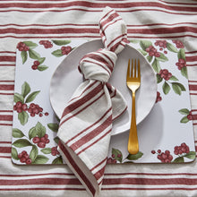 Load image into Gallery viewer, Taylor Stripe Red Tablecloth