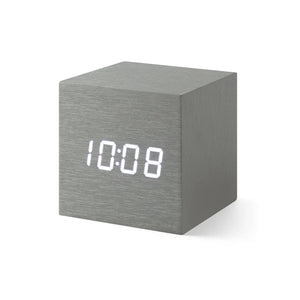 MoMA Cube Clock Alume