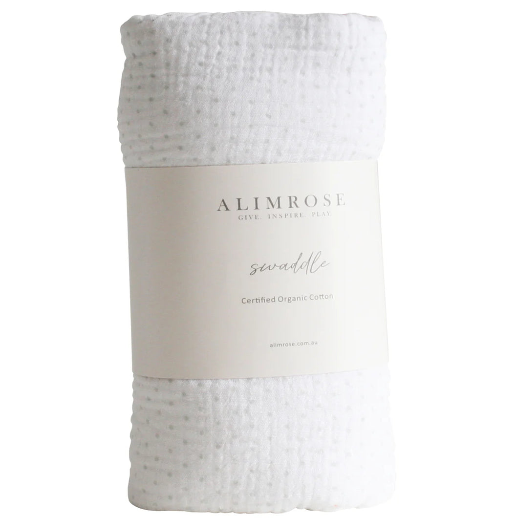 Muslin Swaddle | Grey Spot