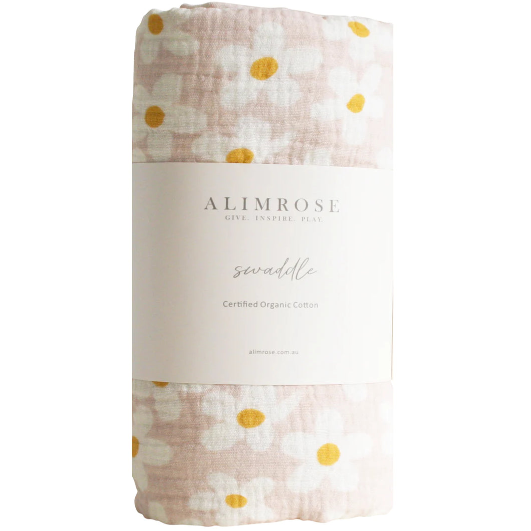 Muslin Swaddle Large | Daisies