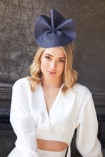 Load image into Gallery viewer, Zaria Fascinator | Navy