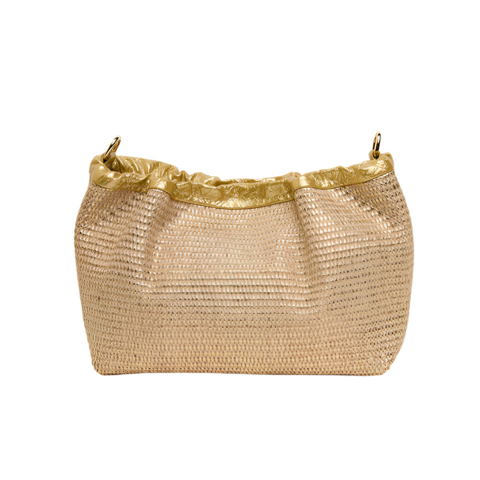 Monty Crossbody | Gold Weave