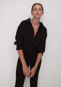 Blake Silk Shirt | Black