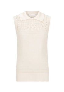 Emme Knit Vest | Milk