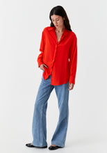 Load image into Gallery viewer, Hazel Silk Shirt | Flame