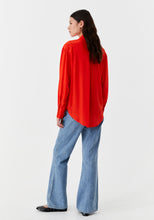 Load image into Gallery viewer, Hazel Silk Shirt | Flame