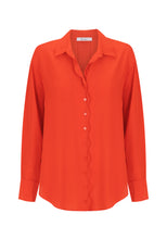 Load image into Gallery viewer, Hazel Silk Shirt | Flame