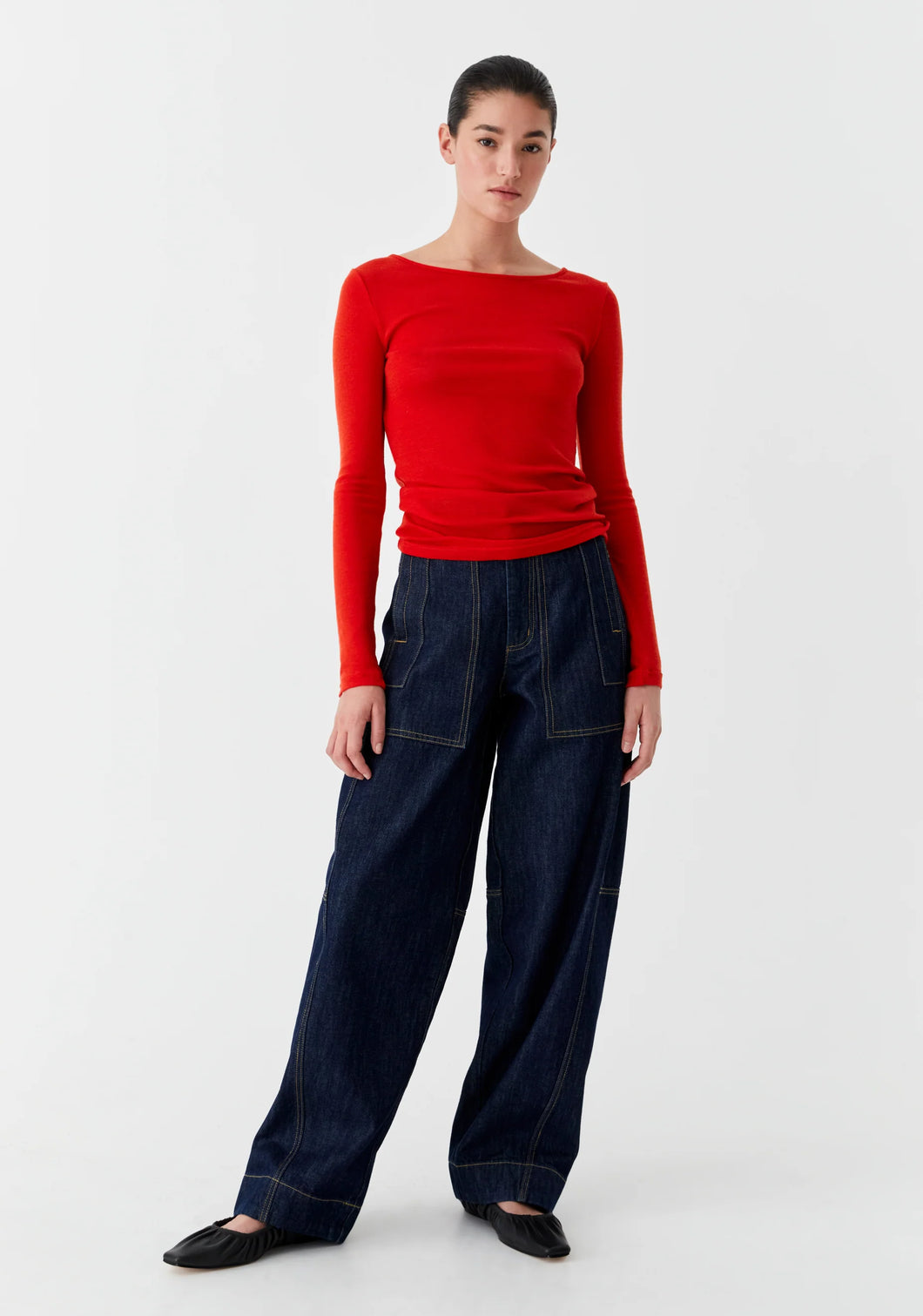 Morri Merino Round Neck | Flame