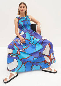 Ellidy Shirred Dress | Print