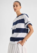 Load image into Gallery viewer, Rory Stripe Tee | Navy