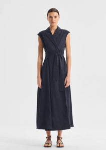 Vera Wrap Dress | Navy