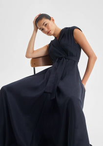 Vera Wrap Dress | Navy
