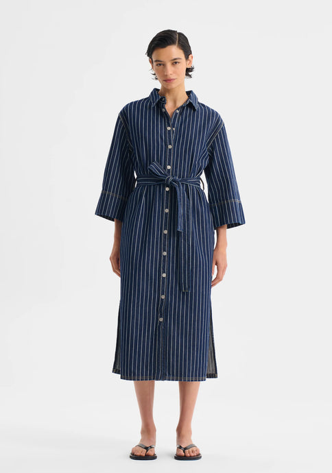 Wyatt Denim Dress | Stripe