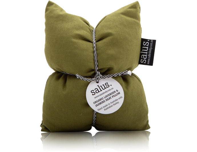 Organic Lavender & Jasmine Heat Pillow | Moss Green