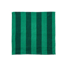 Load image into Gallery viewer, Stripe Emerald Napkins | Set of 4