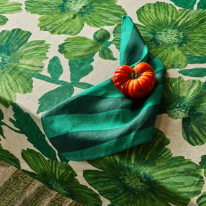 Stripe Emerald Napkins | Set of 4