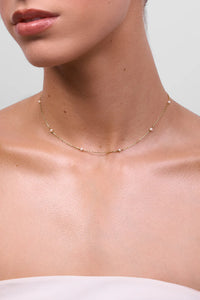 Lilibet Pearl Necklace | Gold
