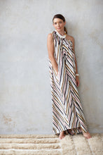 Load image into Gallery viewer, Erica One Shoulder Maxi Dress | Cirque Stripe Print