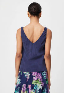 Delray Reversible Cupro Cami | Navy