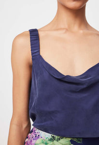 Delray Reversible Cupro Cami | Navy