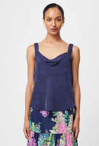 Delray Reversible Cupro Cami | Navy