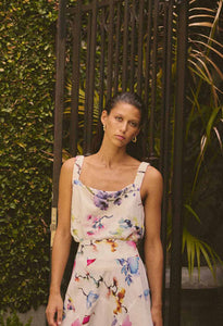Delray Reversible Cupro Cami in Plume Blossom