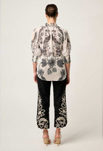 Load image into Gallery viewer, Oleander Cotton Silk Shirred Blouse | Imperial Stones