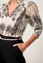 Load image into Gallery viewer, Oleander Cotton Silk Shirred Blouse | Imperial Stones