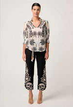 Load image into Gallery viewer, Oleander Cotton Silk Shirred Blouse | Imperial Stones