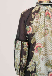 Espada Cotton Silk Blouse | Mariposa Nero
