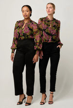 Load image into Gallery viewer, Estrella Braided Neck Blouse | Winter Granadilla
