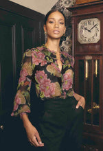 Load image into Gallery viewer, Estrella Braided Neck Blouse | Winter Granadilla