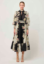 Load image into Gallery viewer, Espada Linen Viscose Maxi Dress | Mariposa Nero