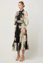 Load image into Gallery viewer, Espada Linen Viscose Maxi Dress | Mariposa Nero