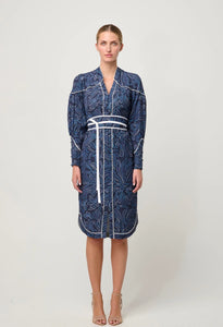Adela Viscose Dobby Dress | Altamira