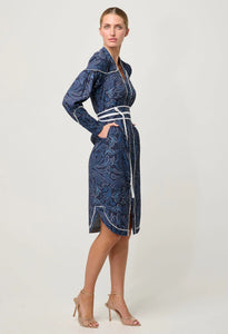 Adela Viscose Dobby Dress | Altamira
