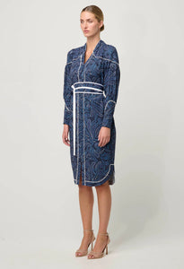 Adela Viscose Dobby Dress | Altamira