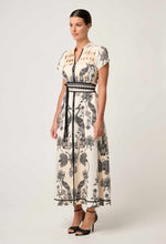 Load image into Gallery viewer, Xanthia Diamond Smock Yoke Dress | Imperial Stone