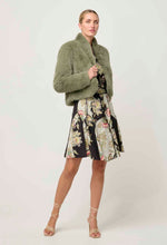 Load image into Gallery viewer, Reina Faux Fur Jacket | Jade Mist