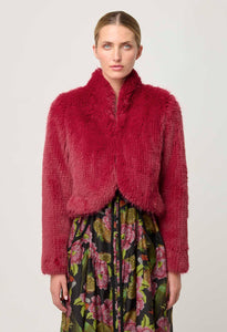 Reina Faux Fur Jacket | Rosa